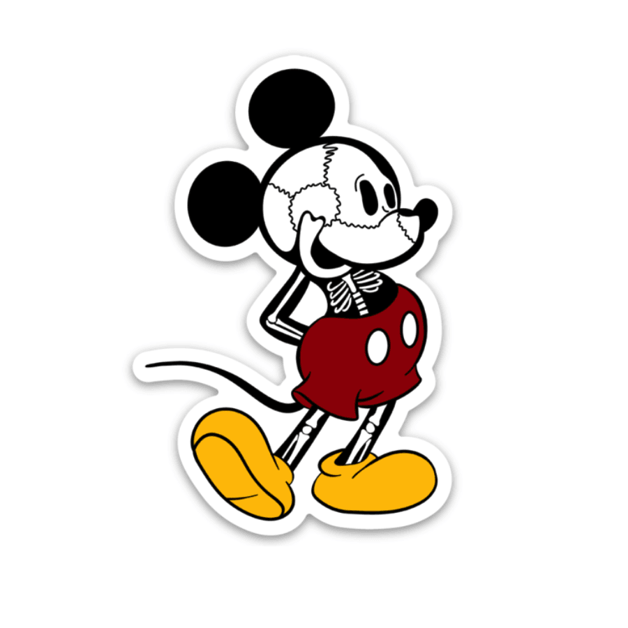 Skeleton Mickey Mouse Decal